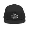 The Fueled Squad 5-Panel-Cap aus der The Fueled Squad-Kollektion in der Farbe Schwarz – Streetwear für Läufer