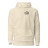 Snack & Conquer-Hoodie in der Farbe Bone, Frontansicht – Streetwear für Läufer