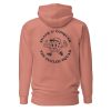 Snack & Conquer-Hoodie in der Farbe Dusty Rose, Rückansicht – Streetwear für Läufer