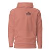 Snack & Conquer-Hoodie in der Farbe Dusty Rose, Frontansicht – Streetwear für Läufer