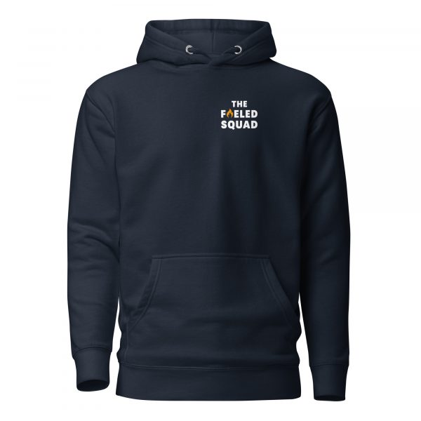 The Fueled Squad Streetwear-Hoodie aus der The Fueled Squad-Kollektion in der Farbe Navy Blazer – Streetwear für Läufer