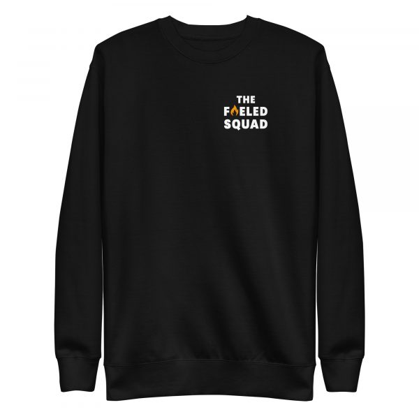 The Fueled Squad Unisex-Sweatshirt aus der The Fueled Squad-Kollektion in der Farbe Schwarz