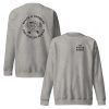 Unisex Snack & Conquer-Sweatshirt von The Fueled Squad in der Farbe Carbon Grey, Front- und Rückansicht
