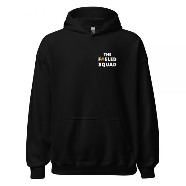 Good Things Take Time-Hoodie in der Farbe Schwarz/Black, Frontansicht – Streetwear für Läufer
